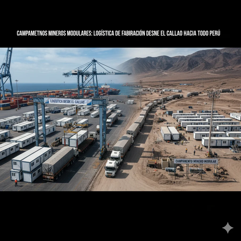 Campamentos Mineros Modulares: Logística de fabricación desde el Callao hacia todo el Perú