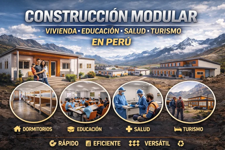 Construcción modular para (vivienda, educación, salud, turismo) Perú
